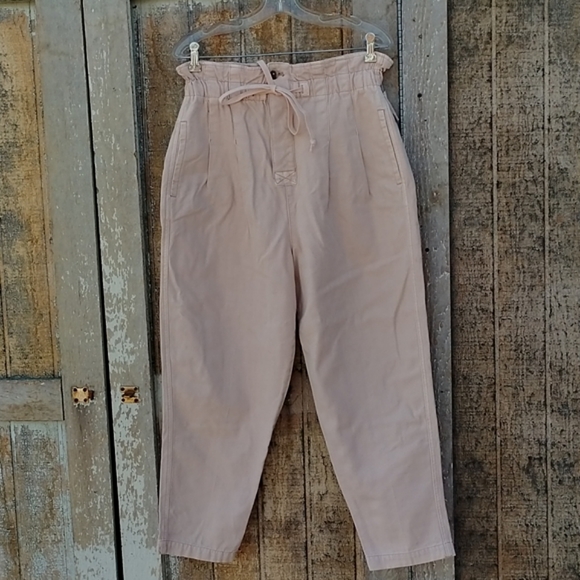 New Free People Margate pants pleated high rise trouser medium - Picture 4 of 13